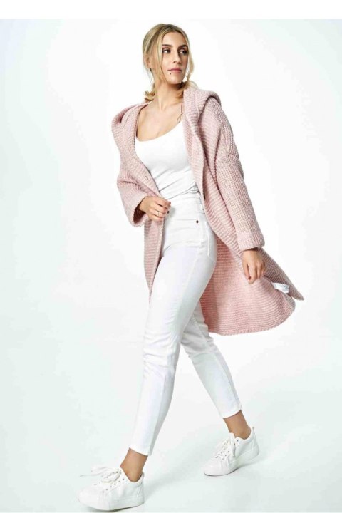 Sweter Kardigan Model M884 Light Pink - Figl Sweter Kardigan Model M884 Light Pink - Figl
