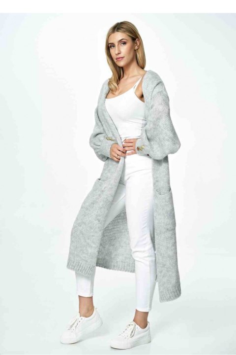 Sweter Kardigan Model M889 Grey - Figl Sweter Kardigan Model M889 Grey - Figl