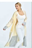 Sweter Kardigan Model M896 Yellow/Beige - Figl
