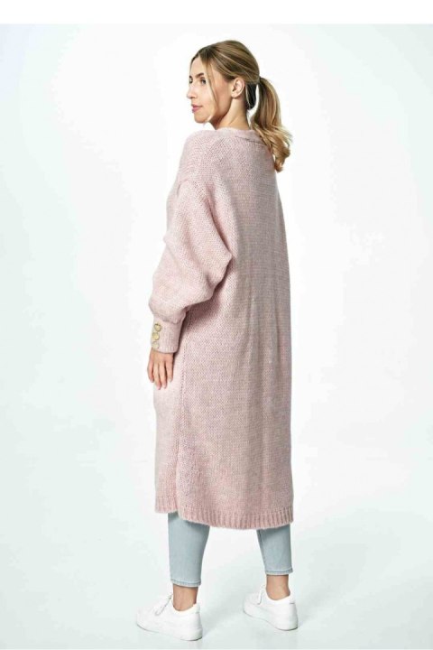 Sweter Kardigan Model M889 Light Pink - Figl Sweter Kardigan Model M889 Light Pink - Figl
