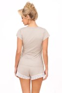 Piżama Damska Model Simply 1/2 Light Beige - Donna