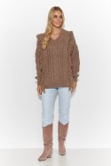 Sweter Damski Model S135 Cappuccino - Makadamia