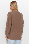 Sweter Damski Model S135 Cappuccino - Makadamia