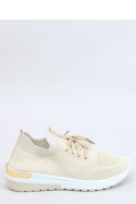 BUTY SPORTOWE SKARPETKOWE BEŻOWE G-363 BEIGE - Inello