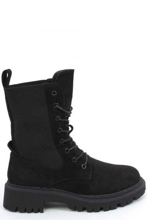 Botki militarne ze skarpetkową cholewką NEVADA BLACK - Inello Botki militarne ze skarpetkową cholewką NEVADA BLACK - Inello