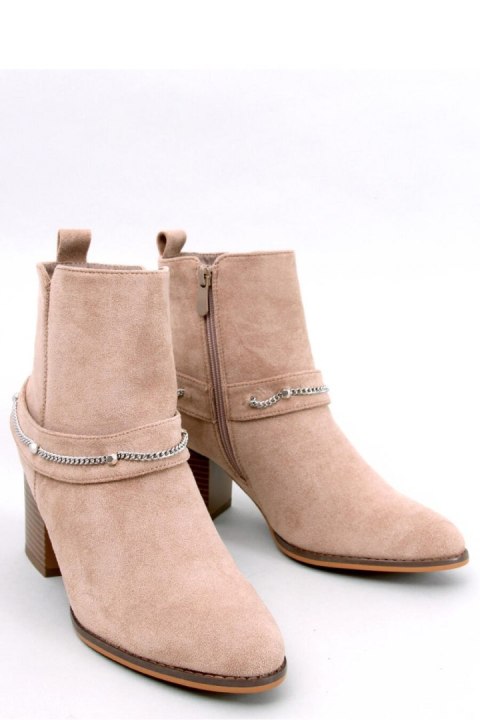 Botki na obcasie zamszowe ATHING KHAKI - Inello Botki na obcasie zamszowe ATHING KHAKI - Inello