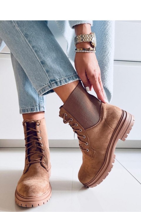 Botki sznurowane workery VECNA KHAKI - Inello Botki sznurowane workery VECNA KHAKI - Inello