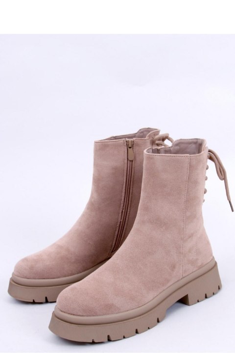 Botki zamszowe BOBBIE L.KHAKI - Inello Botki zamszowe BOBBIE L.KHAKI - Inello