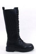 Oficerki z elastyczną cholewką EDDIES BLACK - Inello