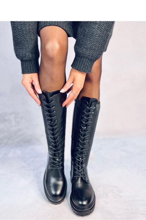 Oficerki z elastyczną cholewką EDDIES BLACK - Inello Oficerki z elastyczną cholewką EDDIES BLACK - Inello