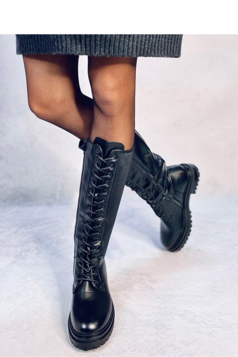 Oficerki z elastyczną cholewką EDDIES BLACK - Inello Oficerki z elastyczną cholewką EDDIES BLACK - Inello