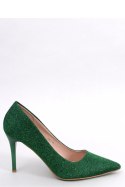 Szpilki damskie opalizujące MAINERI GREEN - Inello