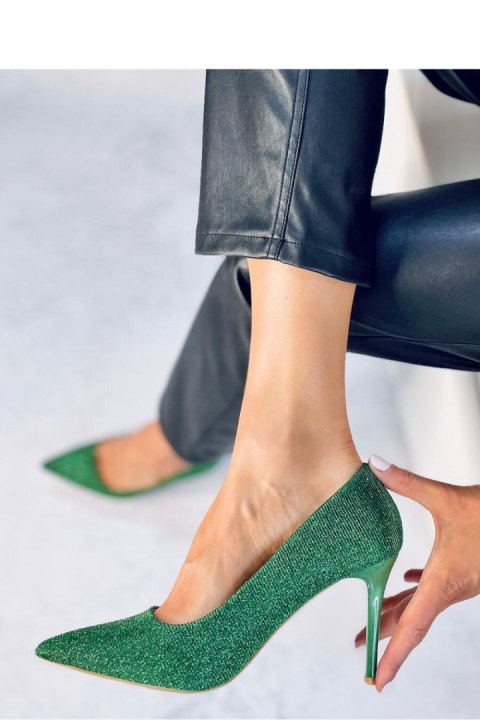Szpilki damskie opalizujące MAINERI GREEN - Inello Szpilki damskie opalizujące MAINERI GREEN - Inello