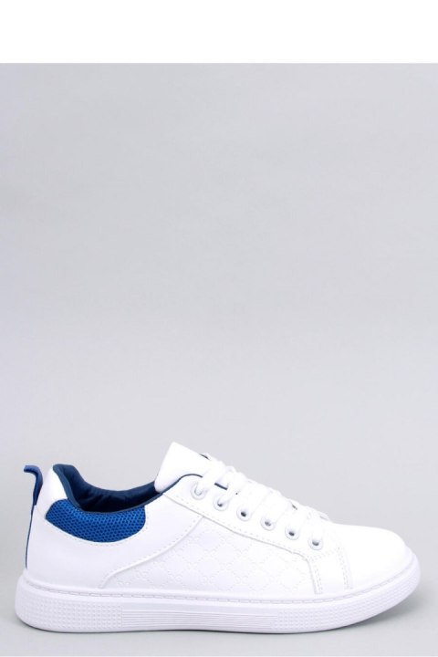 Trampki damskie KEELER WHITE/ROYALBLUE - Inello Trampki damskie KEELER WHITE/ROYALBLUE - Inello