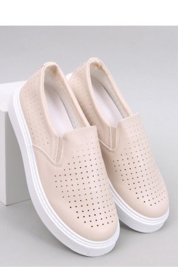 Trampki slip-on ażurowe TOWNS BEIGE - Inello