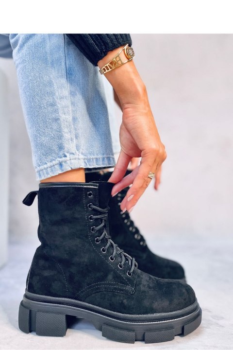 Workery zamszowe DAZY BLACK - Inello Workery zamszowe DAZY BLACK - Inello
