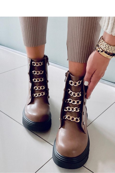 Botki militarne LOPEZ TAUPE - Inello Botki militarne LOPEZ TAUPE - Inello