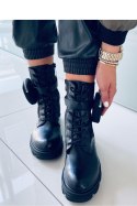 Botki sznurowane VICTOR BLACK - Inello