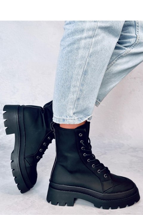 Botki workery sznurowane PARSONS BLACK - Inello Botki workery sznurowane PARSONS BLACK - Inello