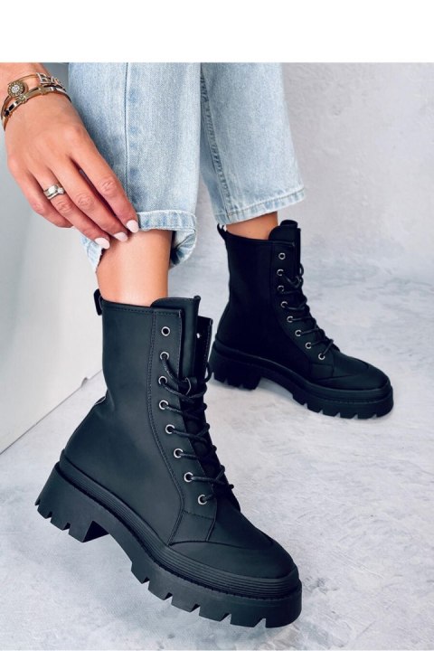 Botki workery sznurowane PARSONS BLACK - Inello Botki workery sznurowane PARSONS BLACK - Inello