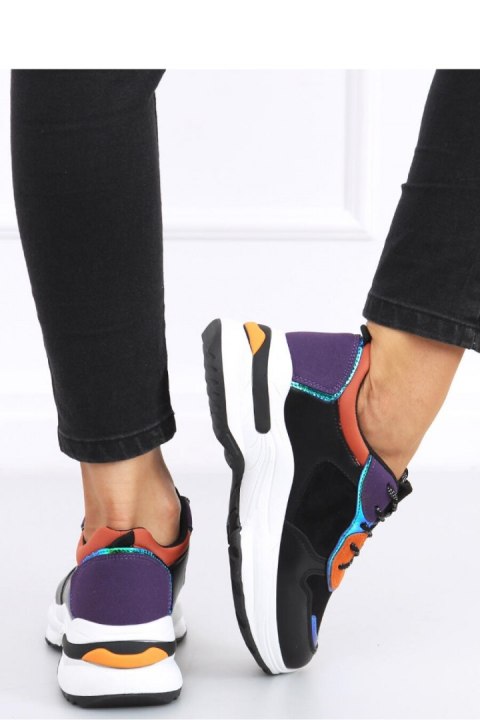 Buty sportowe OTAVIA BLACK/ORANGE - Inello Buty sportowe OTAVIA BLACK/ORANGE - Inello