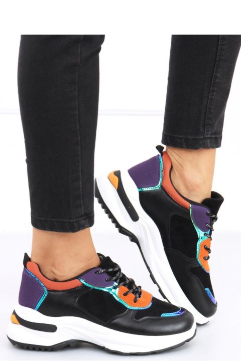 Buty sportowe OTAVIA BLACK/ORANGE - Inello Buty sportowe OTAVIA BLACK/ORANGE - Inello