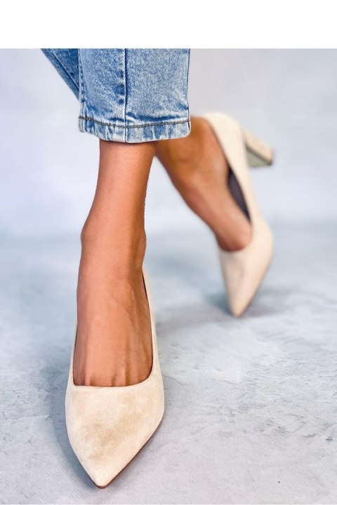 Czółenka na słupku LUCREZIA BEIGE - Inello Czółenka na słupku LUCREZIA BEIGE - Inello