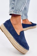 Espadryle ażurowe RIGOIS BLUE - Inello