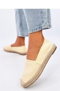 Espadryle damskie płócienne HAYDON YELLOW - Inello