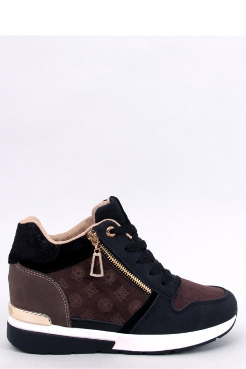 Sneakersy na koturnie TELTS BLACK - Inello Sneakersy na koturnie TELTS BLACK - Inello