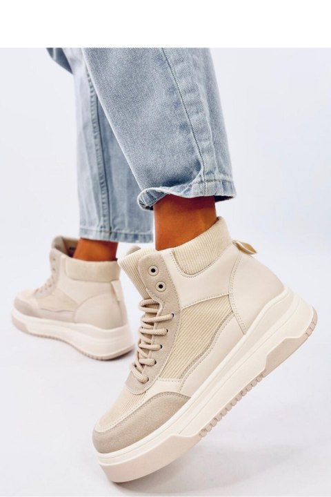 Sneakersy za kostkę RIESS BEIGE - Inello Sneakersy za kostkę RIESS BEIGE - Inello