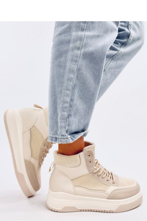 Sneakersy za kostkę RIESS BEIGE - Inello Sneakersy za kostkę RIESS BEIGE - Inello