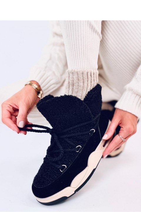 Śniegowce sneakersy ocieplane REMAL BLACK - Inello Śniegowce sneakersy ocieplane REMAL BLACK - Inello