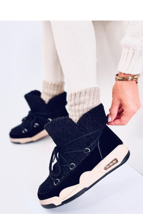 Śniegowce sneakersy ocieplane REMAL BLACK - Inello Śniegowce sneakersy ocieplane REMAL BLACK - Inello