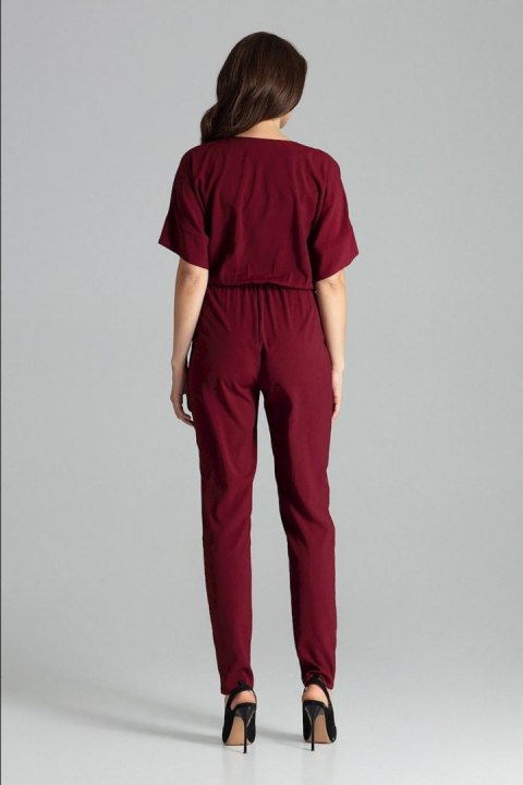 Kombinezon Damski Model L062 Bordo - Lenitif Kombinezon Damski Model L062 Bordo - Lenitif
