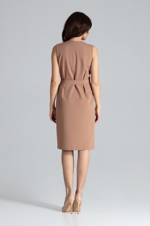 Sukienka Model L037 Brown - Lenitif Sukienka Model L037 Brown - Lenitif