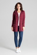 Sweter Kardigan Model L070 Bordo - Lenitif