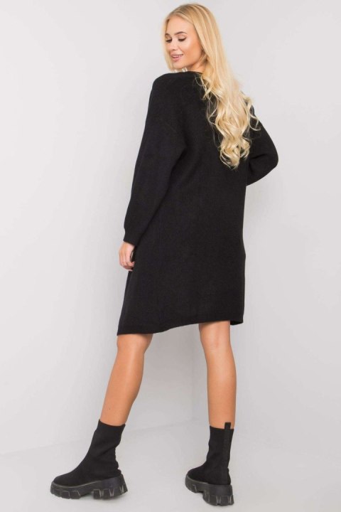 Sweter Kardigan Model TW-SW-BI-ZS5007.82 Black - Och Bella Sweter Kardigan Model TW-SW-BI-ZS5007.82 Black - Och Bella