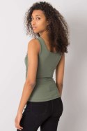 Koszulka Top MOdel DHJ-TP-13287.36P Khaki - Italy Moda