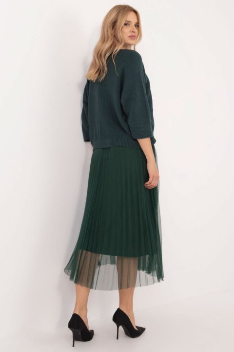 Sukienka Komplet Model MI-KMPL-24266.65P Dark Green - Italy Moda Sukienka Komplet Model MI-KMPL-24266.65P Dark Green - Italy Moda