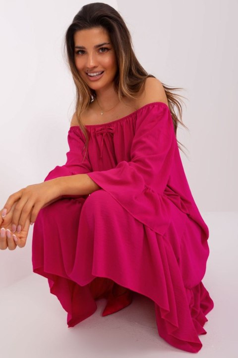 Sukienka Model DHJ-SK-6057.93 Fuksja - Italy Moda Sukienka Model DHJ-SK-6057.93 Fuksja - Italy Moda
