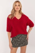 Sweter Damski Model MI-SW-1110.39P Dark Red - Italy Moda