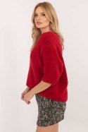 Sweter Damski Model MI-SW-1110.39P Dark Red - Italy Moda