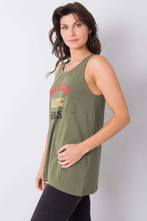 Koszulka Top Model FA-TP-6871.78P Khaki - Fancy Koszulka Top Model FA-TP-6871.78P Khaki - Fancy