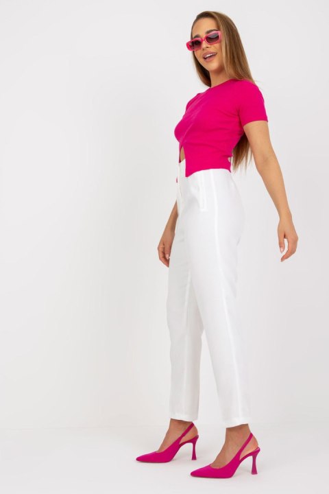 Spodnie Damskie Model BR-SP-219.71 White - Xsapienza Spodnie Damskie Model BR-SP-219.71 White - Xsapienza