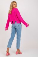 Sweter Damski Model LC-SW-0373.95P Fluo Pink - Rue Paris