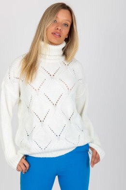 Sweter Damski Model LC-SW-3019.05P Ecru - Rue Paris