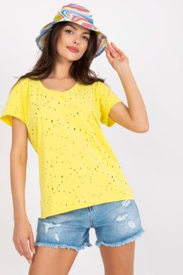 T-shirt Damski Model FA-TS-6967.77P Yellow - Fancy