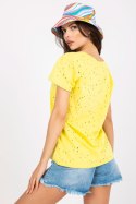 T-shirt Damski Model FA-TS-6967.77P Yellow - Fancy