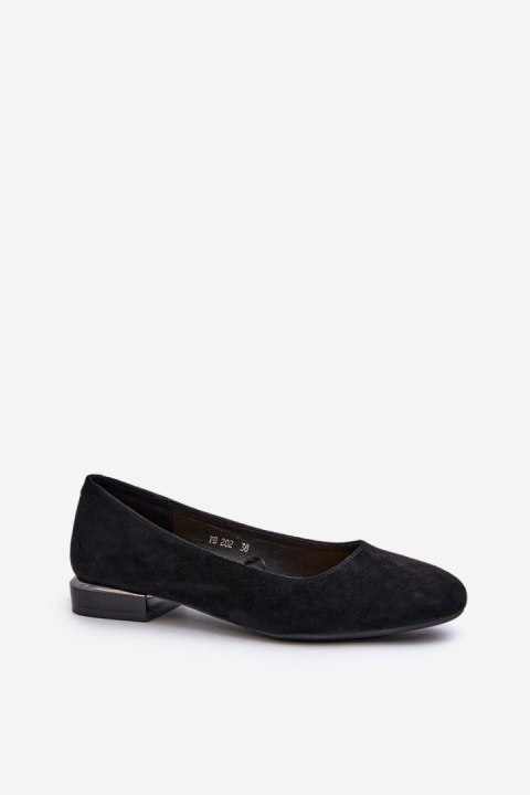Baleriny Model Sergio Leone PB202 Black - Step in style Baleriny Model Sergio Leone PB202 Black - Step in style